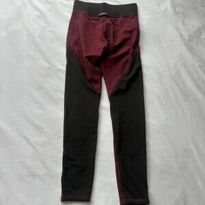Michi black and burgundy color blocked